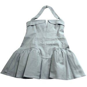 Meshki Calipso Halter Mini Dress in Cornflower Blue